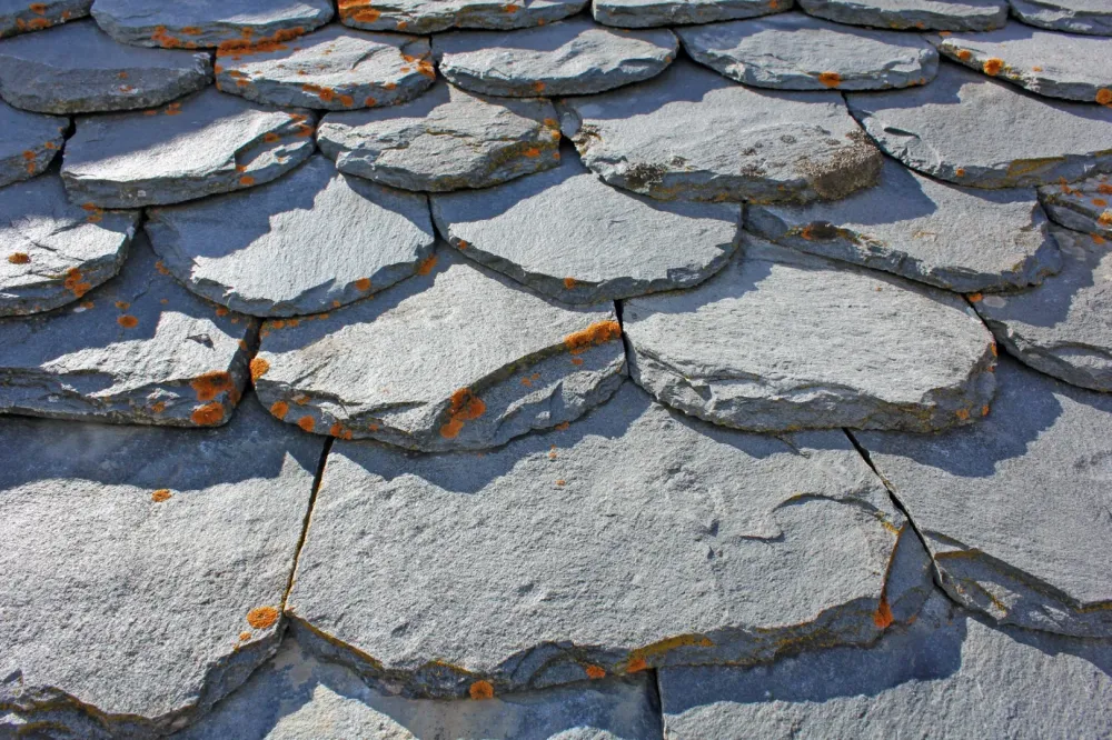 Toiture en lauze près de Moûtiers